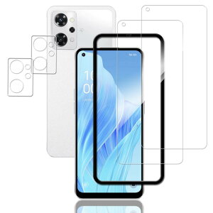 KPNS �K���X�t�B���� OPPO Reno9 A �p (2��)�K���X�t�B���� + (2��)�J�����t�B���� + �K�C�h�g�t�� ���{���Ɏq�f�ލ̗p �S�� �ی�t�B���� �����K���X �t�B���� �J�����ی� �����Y�J�o�[ �Ή�