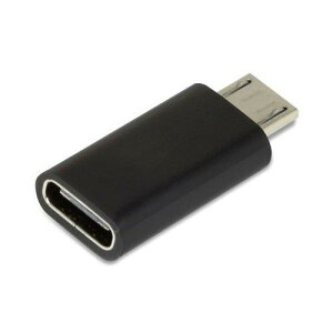 日本トラストテクノロジー TypeC→microUSB変換コネクター (ブラック) MTCA-BK