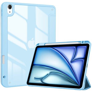 ProCase iPad Air 11C` P[X M3 (2025) / M2 (2024) / iPad Air5 (2022) / Air4 (2020) 10.9C`  NAJo[ y[ ϏՌ O܂ X^h X}[gJo[