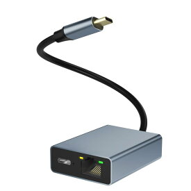 有線 LANアダプター クロームキャスト with Google TV対応【RJ45+100W PD充電】イーサネットアダプタ USB C LAN変換アダプター LAN USB 変換アダプタ Type-C 有線LANアダプタ Chromecast wit