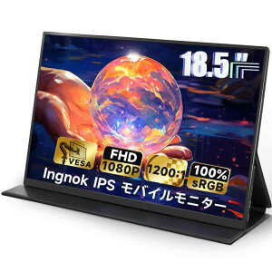 Ingnok oC j^[ 18.5C` oCfBXvC 100%sRGB FHD  IPStpl USBType-C miniHDMI FreeSyncΉ PS4/XBOX/Switch/PC/MacȂǑΉ
