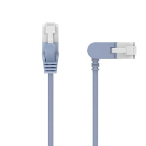 エレコム LANケーブル CAT6A 1m スイング式コネクタ ツメが折れない 爪折れ防止コネクタ スリム ブルー LD-GPATSW/BU10
