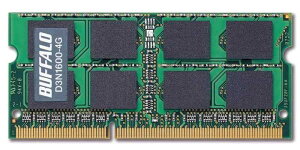 BUFFALO PC3-12800 204Pin DDR3 SDRAM S.O.DIMM 4GB D3N1600-4G