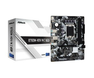 ASRock }U[{[h B760M-HDV/M.2 D4 Intel 12E13 CPU ( LGA1700 )Ή B760`bvZbg DDR4 Micro ATX yKiz