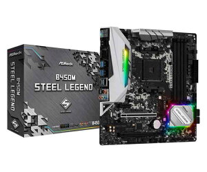ASRock }U[{[h B450 M Steel Legend AMD Ryzen AM4 Ή B450 Micro ATX }U[{[h yKiz