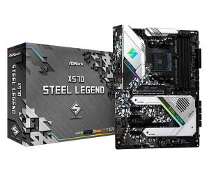 ASRock }U[{[h X570 Steel Legend AMD Ryzen 5000 V[Y CPU ( Soket AM4 ) Ή X570 ATX }U[{[h yKiz