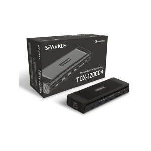 SPARKLE Office Dock Pro+TDX-120GD4 Thunderbolt 4 �ڑ� �Ή� 12-in-1�h�b�L���O�X�e�[�V����