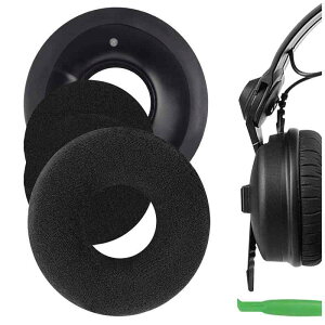 Geekria �C���[�p�b�h�݊��� �p�b�h �[���n�C�U�[ Sennheiser HD25-1, HD25, HD25SP, 25SP-II �w�b�h�z���ɑΉ� �p�b�h �C���[/�C���[�J�b�v (�x���A/�u���b�N)