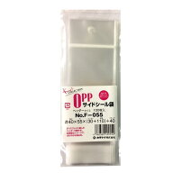 クリアパック(OPP袋)ヘッダー付・フタ付 100枚 F-055