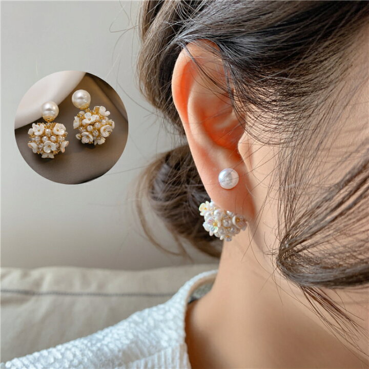 楽天市場】【タイムセール8％OFFクーポン】パール ピアス 大ぶり 一粒  