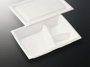 【セット】重ね折 B 共蓋付 【50枚】 165×115×高さ30mm(蓋高さ:8mm) レンジ不可 中央化学 テイクアウト容器 弁当 容器 使い捨て 発泡 発泡ポリスチレン 業務用 プロ用 文化祭 学園祭 デリバリー