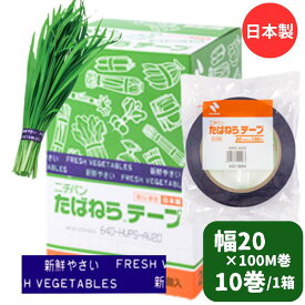 ニチバン たばねら 野菜結束テープ 紫 幅20mm×長100M巻 【10巻】青果 野菜 結束 テープ 粘着 白菜 20×100 大根 キャベツ 白菜 はくさい 巻く スーパー 直売所 新鮮 新鮮野菜 ムラサキ 野菜結束 20×100