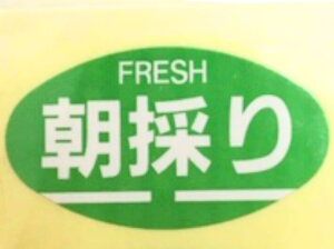 【 シート 】 シール 「 FRESH 朝採り 」楕円 緑 30×17mm【1冊 1000枚】 LZ301S 【ゆうパケット対応6冊迄】 新鮮 鮮度 青果 表示 販売 粘着 果物 あさどり 朝 新鮮 フレッシュ 果樹 野菜 葉物 朝どり AR