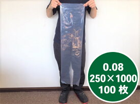 【オリジナル】ポリ袋 0.08×250×1000mm【100枚】 長物 ポリ 厚手 透明 新巻鮭 新巻 鮭 冷凍保存 保存 土ねぎ2kg ネギ ゴボウ 長人参 農家 土付きねぎ 長ネギ 漁業 0.08 250×1000 ビニール袋 日本製