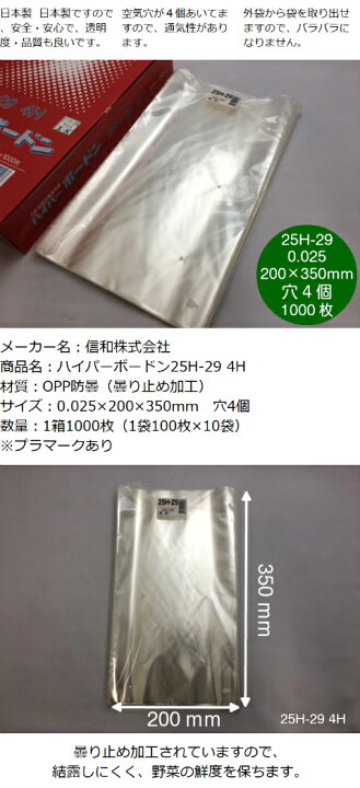 楽天市場】OPP ハイパーボードン 25H-29【4穴】0.025×200×350mm【1000 