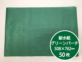 【5%OFF】保鮮紙 グリーンパーチ 緑 1/2 508×762mm 50枚入 27.1g/m2 1箱 グリーン パーチ ペーパー 紙 業務用 パルプ 国産 日本製 鮮度保持 保存 包む 魚釣り 釣り 包む 包装紙 吸収 ドリップ