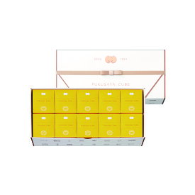 カステラ本家 福砂屋 フクサヤキューブ ギフトセット 10個入 手提げ袋付き