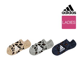 ADIDAS(アディダス) ： Deo レオパード柄 ソックス くるぶし下丈 3足組 消臭(3134-03M) 婦人 女性 レディースフクスケ fukuske 福助 公式