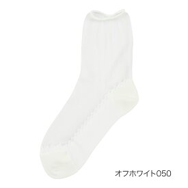 福助 ソックス シアー 無地切り替え クルー丈 テグス素材 (23-3363-012) レディース フクスケ fukuske ふくすけ 透け感 シースルー 靴下 日本製 肌なじみ おしゃれ