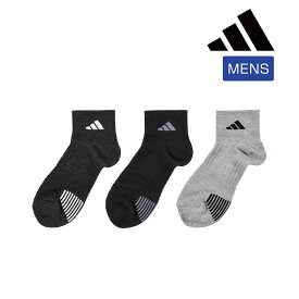 【ポイント5倍＆送料無料！11日10:59まで！！】福助 【アディダス】3足組 靴下 SUPER MESH 無地 ワンポイント ショート丈 つま先かかと周りサポート(06F04W)紳士 男性 メンズ フクスケ fukuske ふくすけ