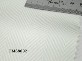オリジナルオーダーシャツ●FM88002 THOMAS MASON社製 Italy Fabrics白ヘリンボーンドビー地　100番手双糸　100%cotton