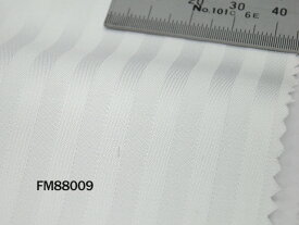 ※休止中※オリジナルオーダーシャツ●FM88009THOMAS MASON社製 Italy Fabrics白ドビーストライプ地　120番手双糸　100%cotton
