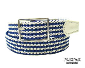 ★スーパーTIME SALE★20%OFF★[ FAIRFAX / フェアファクス ] ●fb005/FITZGERALD バックルリバーシブルベルト BELT/01-003 #04BLUE /ブルー (メッシュベルト/リバーシブル/ドレス/ベルト/メンズ) 【楽ギフ_包装】【あす楽対応】