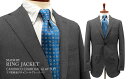 ★TIME SALE★春夏 【 MADE BY RING JACKET 】 [ CANONICO ] 3ツ釦段返りチャコールグレースーツ [ MESSENGER ] ( 29S46B ) [ STYLE 84 ] Ring 通販 リングヂャケット