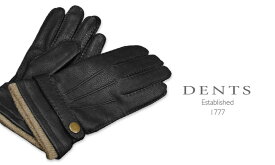 [デンツ社公認販売店]DENTS 手袋 / デンツ手袋 DEERSKIN / ディアスキン ( 鹿革 ) [ BLACK / ブラック ] 5-1548 BLACK 【楽ギフ_包装】