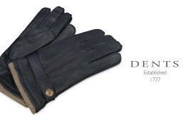 [デンツ社公認販売店]DENTS 手袋 / デンツ手袋 DEERSKIN / ディアスキン ( 鹿革 ) [ NAVY / ネイビー ] 5-1548NA 【楽ギフ_包装】