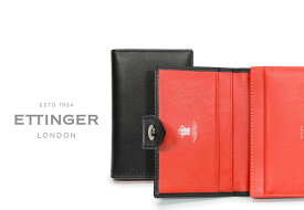 [ETTINGER社公認正規販売店]エッティンガー / ETTINGER ●TAB( ST143JTAB) スターリング・オレンジコレクション ビジティング・カードケース タブ付き( レザー/名刺入れ/カードホルダー/メンズ ) STERLING ORANGE