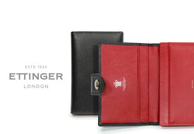 [ETTINGER社公認正規販売店]エッティンガー / ETTINGER ●TAB( ST143JTAB)スターリング・レッドコレクション ビジティング・カードケース タブ付き ( レザー/名刺入れ/カードホルダー/メンズ ) STERLING RED