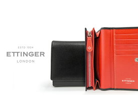 [ETTINGER社公認正規販売店]エッティンガー / ETTINGER ■●スターリング・オレンジコレクション Midi Flap-Over Purse /フラップミドル長財布 ST2082EJ ( ブライドル/メンズ/レザー/ウォレット ) STERLING ORANGE