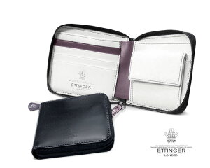 [ETTINGER�Ќ��F���K�̔��X]��004 �G�b�e�B���K�[ / ETTINGER ��NAVY-WHITE-PURPLE ( LILAC )�R���N�V����ZIPPED WALLET 4C/C & COIN PURSE 2097JR�W�b�v�E�H���b�g4C/�J�[�h���R�C���p�[�X ( �����Y/���U�[/�R�C���P�[