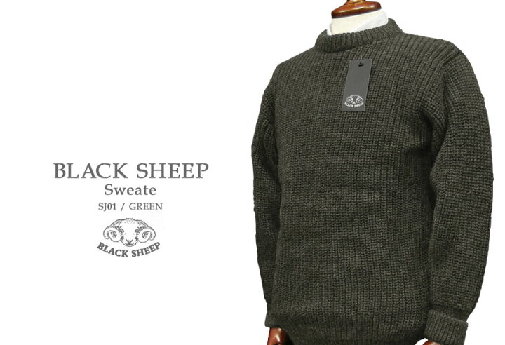 楽天市場】BLACK SHEEP / ブラックシープ クルーネックセーター 