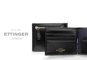 [ETTINGERЌFK̔X]003 ETTINGER / GbeBK[ BLACK-PURPLE EURO COLLECTION MONEY CLIP WITH ZIP Kt}l[Nbv 2194EJ ubN×p[v[ RNV ( Y/ʒ/U[/