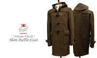 GLOVERALL / グローバーオール ダッフルコート
メンズ “ 50th Anniversary Check ”
スリムダッフルコート ( BROWN ) 3512AC ●