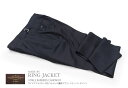 春夏秋冬 / フォーシーズン【 MADE BY RING JACKET / リングヂャケット パンツ 】[ VITALE BARBERIS CANONICO ] サイドアジャスター付きベルトレス 濃紺2プリーツテーパードパンツ ( 74F05X ) [ STYLE 178SA ]