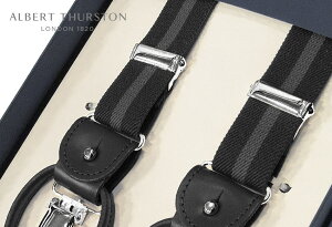 ���y���{���K�A���㗝�X���i�z[ ALBERT THURSTON / �A���o�[�g�T�[�X�g�� �T�X�y���_�[ ] �ѕ�25mm �i���[ �T�X�y���_�[ ( �u���b�N�n�ɃO���[ �̃X�g���C�v�� ) ALS25-13 ( �����Y ) �y�y�M�t_��z�y