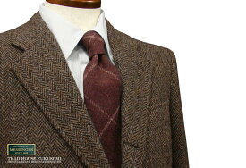 ★I型 ( アメリカントラッド型・3ツ釦段返り ) HARRIS TWEED JACKET ハリスツイード ジャケット ブラウンへリンボーン柄 [ 525-901/HA200-B1 ] トラッドジャケット