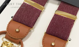 【日本正規輸入代理店商品】[ ALBERT THURSTON / アルバートサーストン サスペンダー ] 帯幅35mm / サスペンダー ( 杢ワイン系無地 ) ALM-28 ( メンズ ) 【楽ギフ_包装】【あす楽対応】