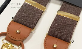 【日本正規輸入代理店商品】[ ALBERT THURSTON / アルバートサーストン サスペンダー ] 帯幅35mm / サスペンダー ( 杢ブラウン系無地 ) ALM-30 ( メンズ ) 【楽ギフ_包装】【あす楽対応】