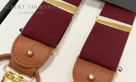 【日本正規輸入代理店商品】[ ALBERT THURSTON / アルバートサーストン サスペンダー ] 帯幅35mm / サスペンダー ( ワイン系無地 ) ALM-32 ( メンズ ) 【楽ギフ_包装】【あす楽対応】