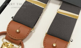 ■TRAD SALE！【日本正規輸入代理店商品】[ ALBERT THURSTON / アルバートサーストン サスペンダー ] 帯幅35mm / サスペンダー ( ダークグレー無地 ) ALM-40 ( メンズ ) 【楽ギフ_包装】【あす楽対応】