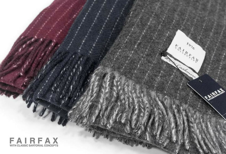 楽天市場】FAIRFAX / フェアファクス カシミヤマフラー カシミア100 