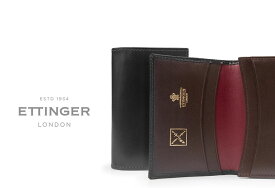 [ETTINGER社公認正規販売店]●005 ETTINGER / エッティンガー BLACK-HAVANA-EASTER ROSEビジティング・カードケース 143CJR ブラック×ハバナ×イースターローズ ( 別注/レザー/メンズ/名刺入れ/カードケース )