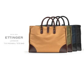 [ETTINGER社公認正規販売店]エッティンガー【ETTINGER】 キャンバストートバッグT-31 BELT TOTE メンズ/手提げ鞄