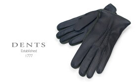 [デンツ社公認販売店]DENTS 手袋 / デンツ手袋 DEERSKIN / ディアスキン ( 鹿革 ) [ NAVY × HUNTER ] 15-1016 N/H 【楽ギフ_包装】