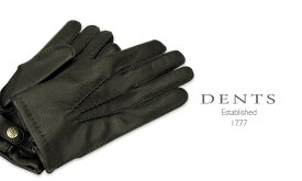 [デンツ社公認販売店]DENTS 手袋 / デンツ手袋 DEERSKIN / ディアスキン ( 鹿革 ) [ BLACK / ブラック ] 15-1550 BLACK 【楽ギフ_包装】