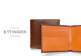 [ETTINGER社公認正規販売店]エッティンガー / ETTINGER ●BILLFOLD 10C / BH951AJ ■小銭入れ付き二つ折り財布 ( ブライドル/メンズ/レザー/ウォレット )